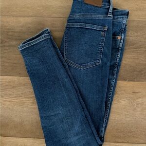 Madewell Dark Wash High Rise Skinny Jeans
